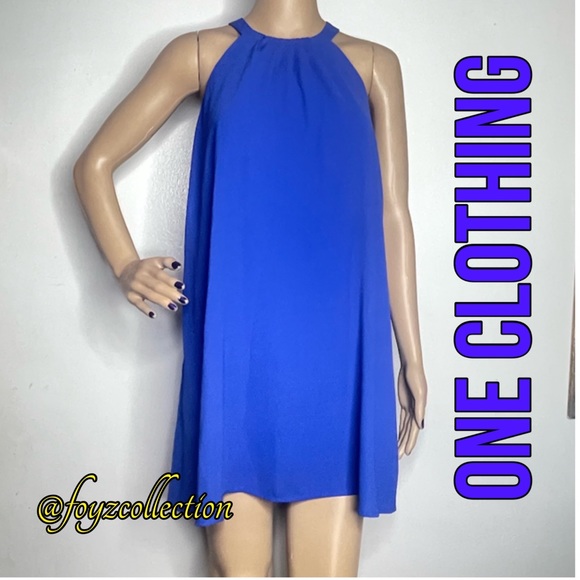 one clothing Dresses & Skirts - FOR BUNDLES ONLY HALTER COLLAR THICK SHEER FABRIC MINI Q-5